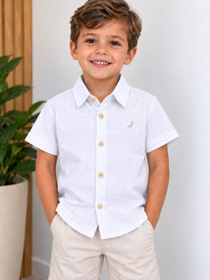 Camisa Social Infantil Sol