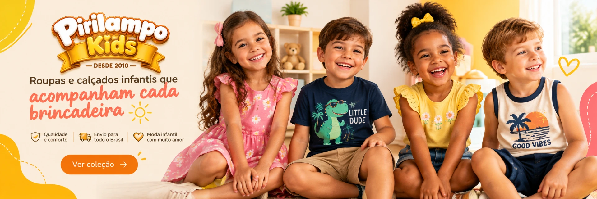 Roupas e calçados que acompanham cada brincadeira