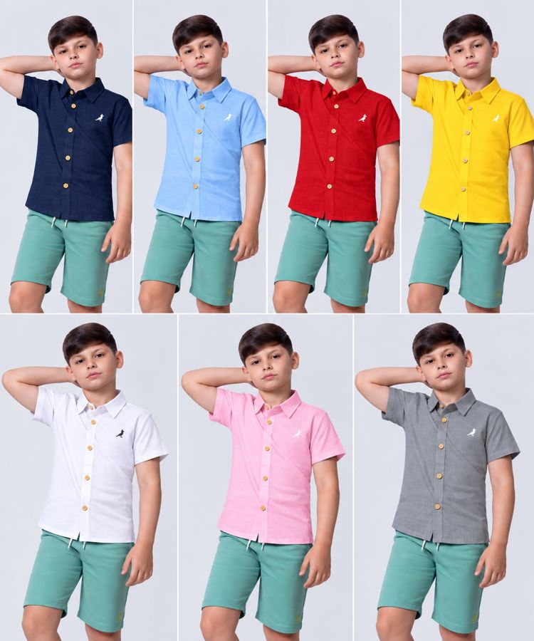 Camisa Social Infantil Aurora